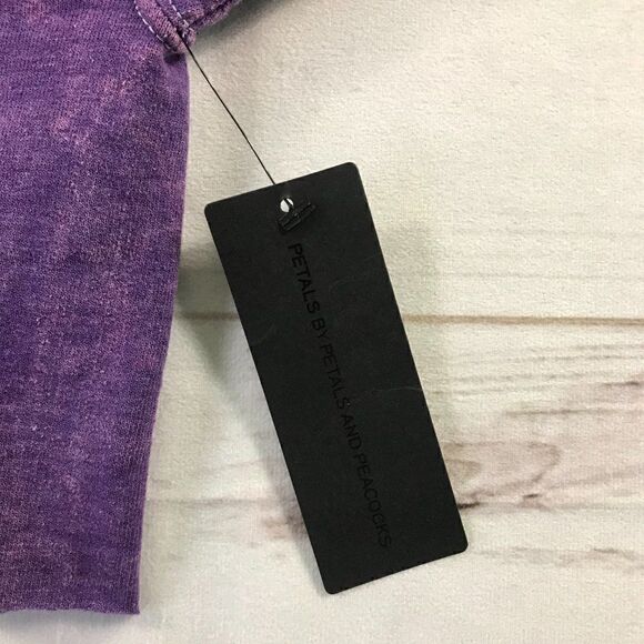 NWT Petals by Petals and Peacocks Purple Cropped Butterfly Long Sleeve Top - Picture 8 of 12